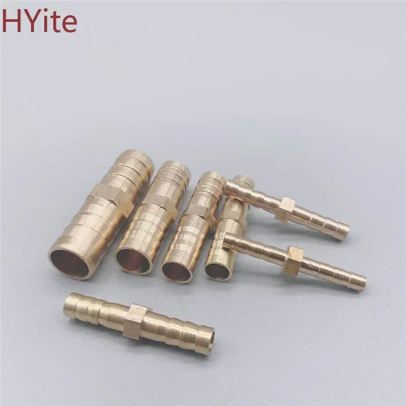 Brass Straight Hose Pipe Fitting Equal Barb 4mm 6mm 8mm 10mm 12mm 14mm 19mm Gas Copper Barbed Coupler Connector Adapter