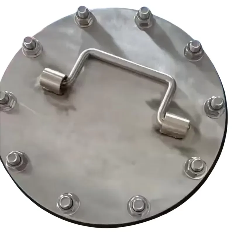 Xinchen Grey Eco-friendly Steel Hinged Manhole Cover Fireproof Watertight Round/Oval Shape Model T-B Marine Supplies