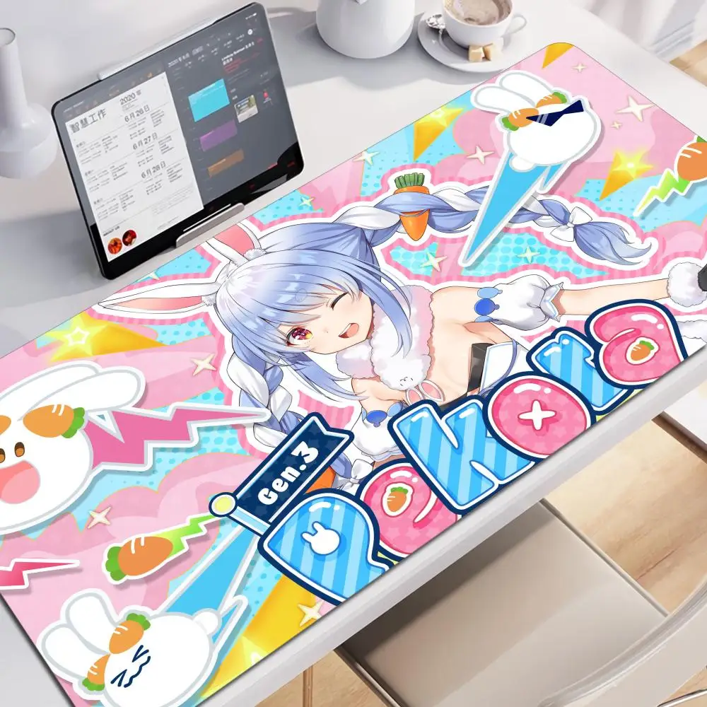 Alfombrilla de Ratón XXL para Juegos, Nueva, con Impresión HD de Usada Pekora, para Laptop, Teclado, PC, Diseño Kawaii Anime Girl, para Escritorio Grande