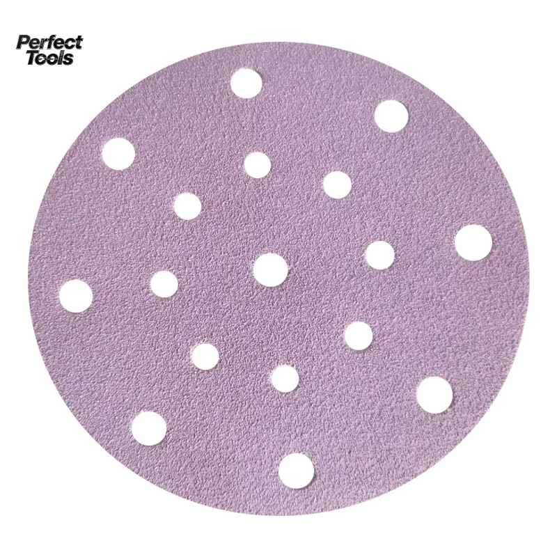 Sandpaper Abrasive 6 Inches 150mm 17 Hole Zirconium Corundum + Ceramic Material Abrasive