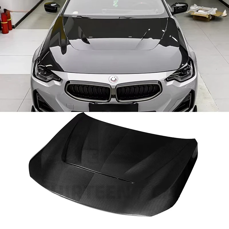 

Hood Dry Carbon Fiber For 2 Series G42 Coupe M240 225 235 Upgrade N Style Body Kit Front Engine Valve Cover