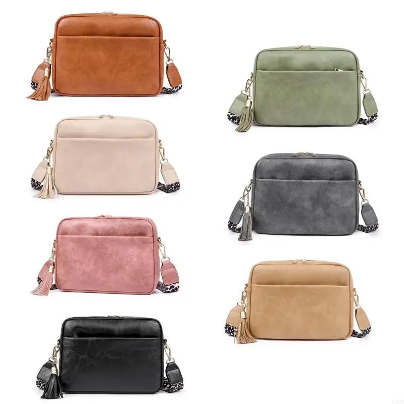 

X90D Women's PU Leather Shoulder Bags Fashion Leopard Guitar Strap Crossbody Bags Purse Shopping Dating Bag Casual Satchels