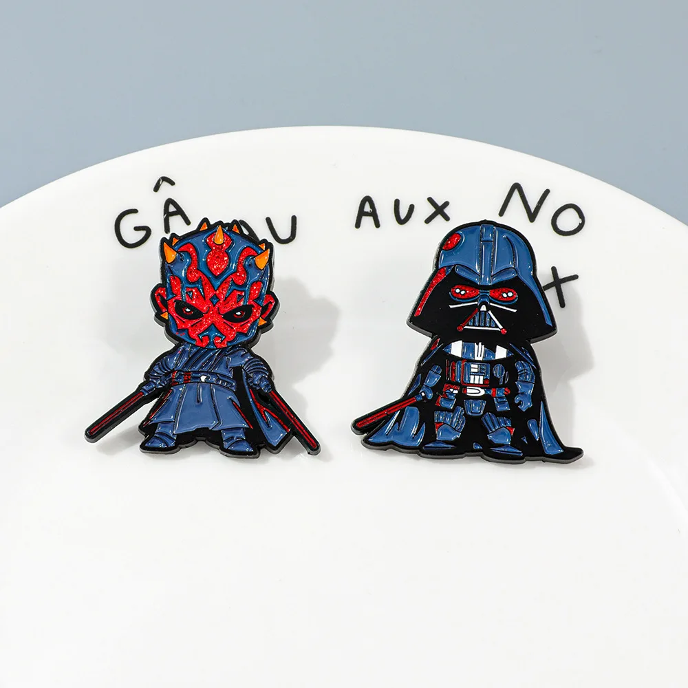 Star Wars Creative Cartoon Brooch, Fashion War Enamel Pin, Metal Badge, Jewelry, Clothing, Backpack Accessories, Gift