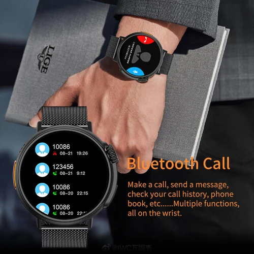 Imagen 2 del producto Reloj Inteligente LIGE NFC de Lujo para Hombre, Monitor de Salud, Reloj Deportivo, Resistente al Agua, para Mujer, Android IOS 2026
