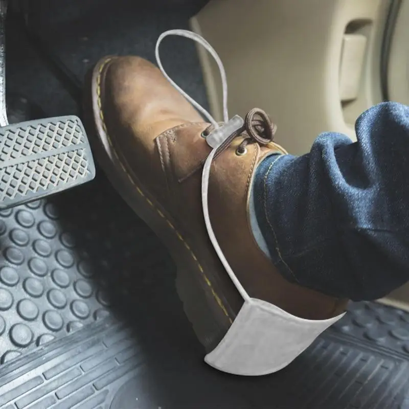 Driving Shoe Heel Protector Unisex Wearproof Shoe Heel Protection Tool With Bungee Cord Reusable Shoes Heel Cover Mat For Flats