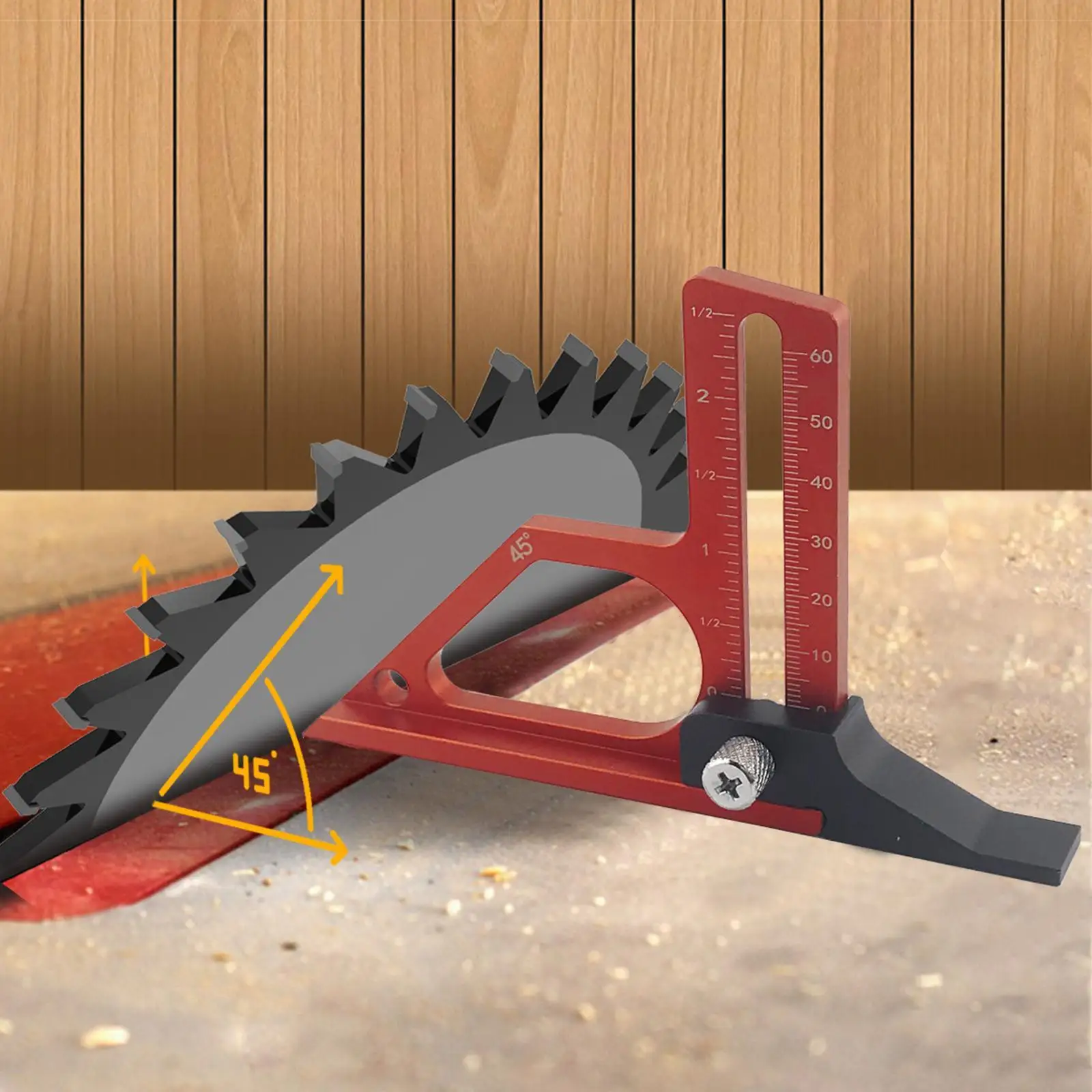 

Height Gauge with inch Metric Professional Auxiliary Aluminum Alloy Depth Gauge
