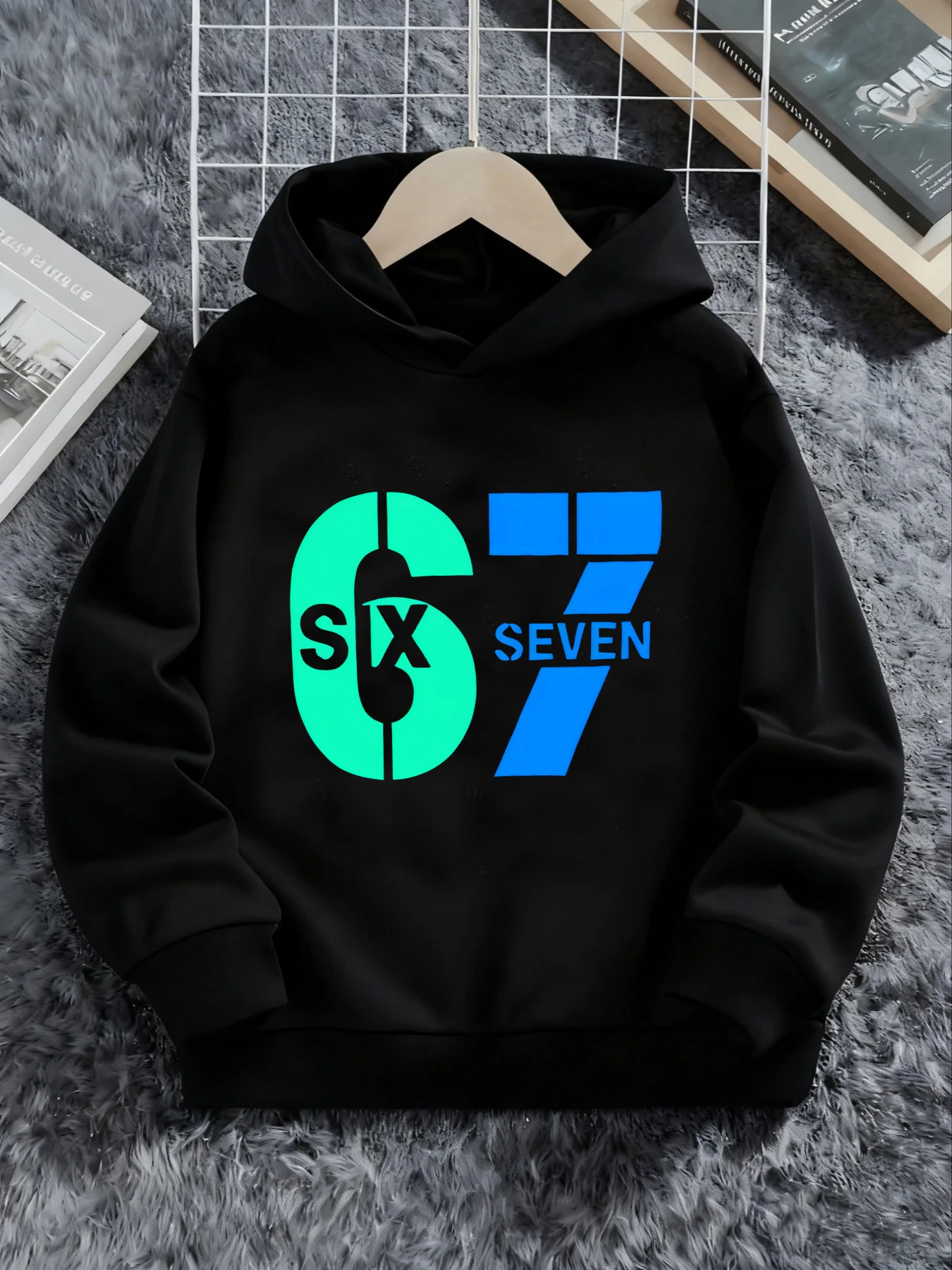 

# 67 толстовок для мальчиков и девочек, модный принт с тематикой номеров шесть и семь, незаменимый подарок