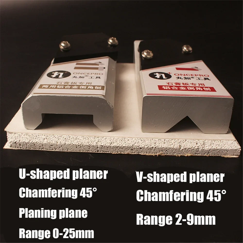 Imagem -04 - Plaina de Chanfrar Placas de Gesso Bordas de Madeira Ferramenta de Corte Inclinação 45 ° Plaina Decorativa de Teto Angular Plaina de Avião Faça Você Mesmo de Liga de Alumínio