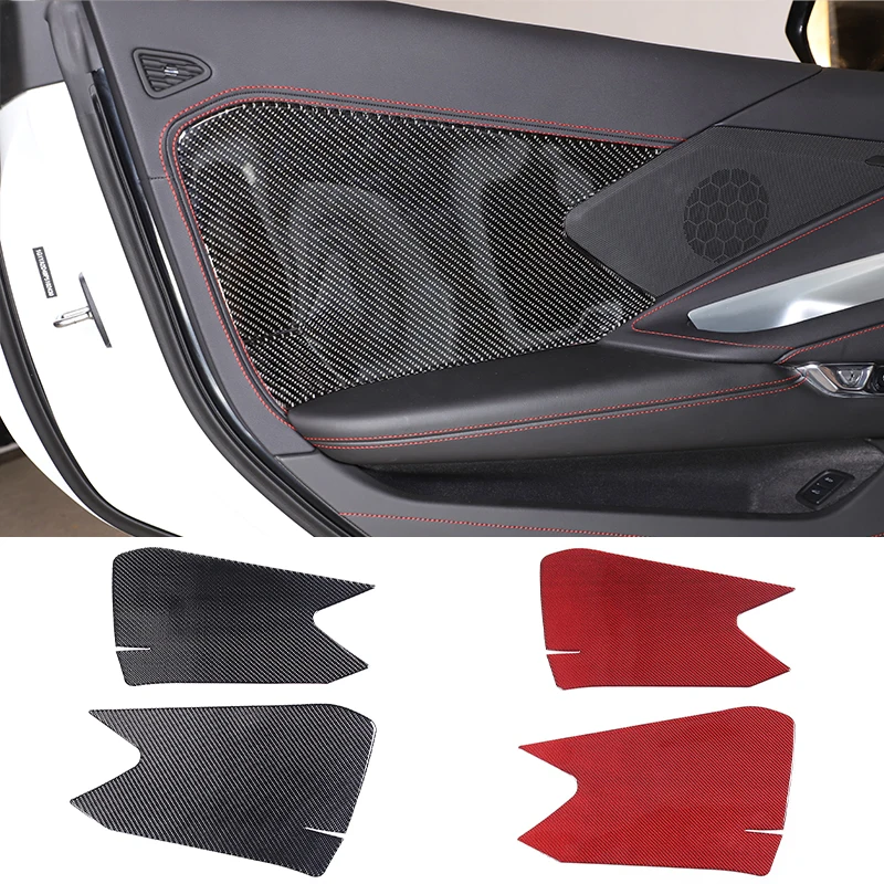

Soft Carbon Fiber Car Inner Door Panel Trim Stickers for Chevrolet Corvette C8 Stingray Z51 Z06 2020-2023 Interior Accessories