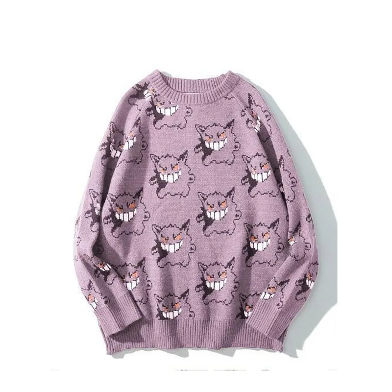 Halloween sweater autumn winter new long-sleeved monster Jacquard loose lazy wind couples, sweater