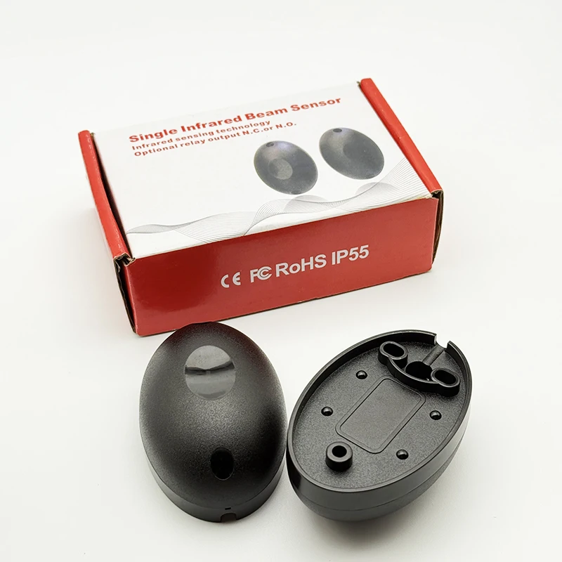 Single Infrared Beam Sensor Garage Door Opener / Gate Photocell Infrared Sensor DC 12-24V Waterproof IP55 Garage Door Photocell