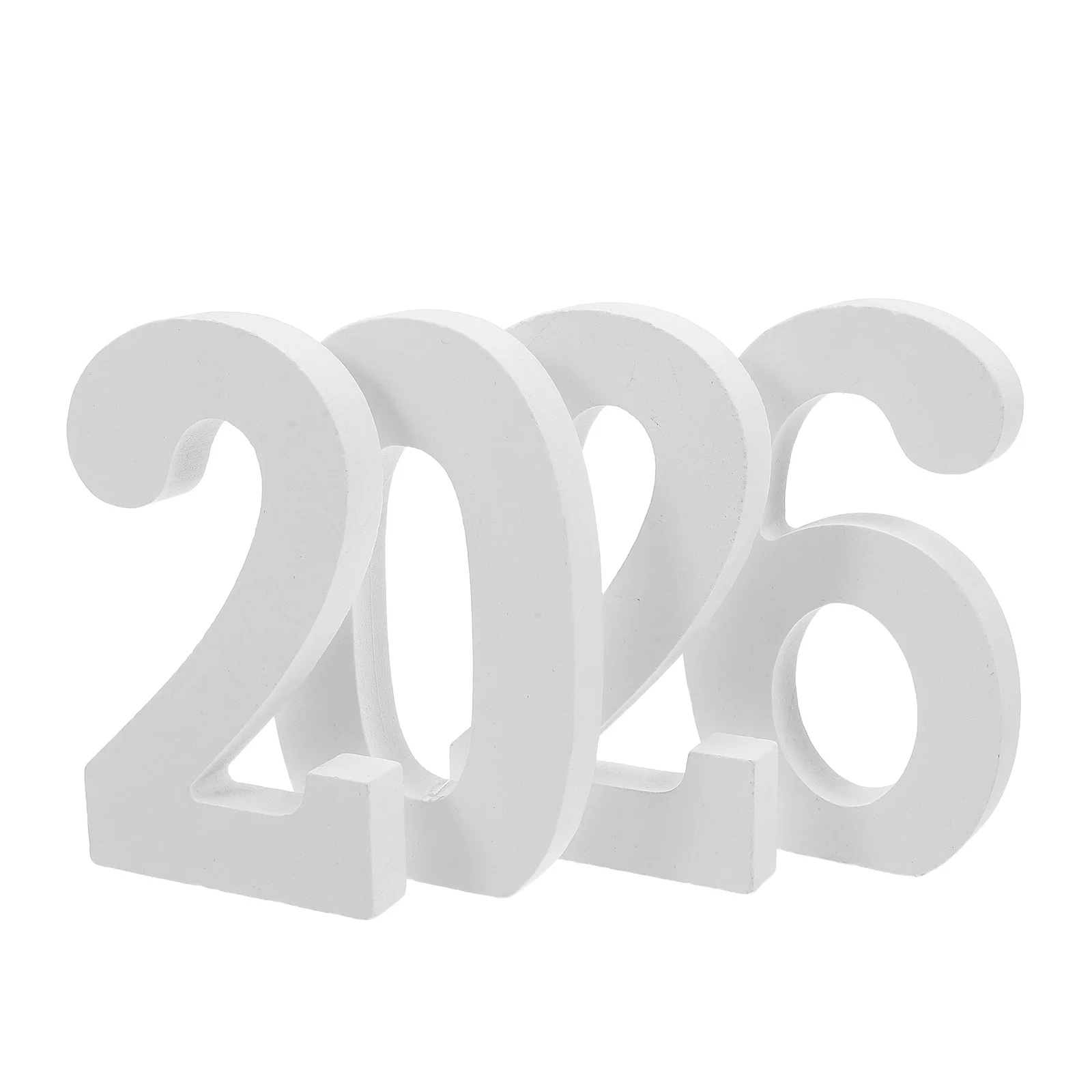 

4Pcs Wooden Numbers White Decorative Wood Numbers Rustic Standing Table Decor for Party Graduation Bridal Shower Engagement