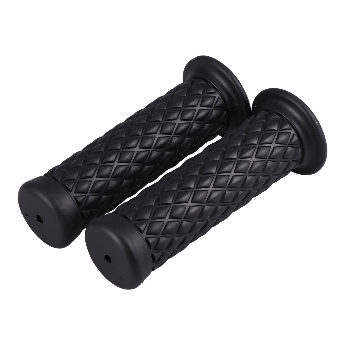 

1 Pair Motorcycle Hand Grips Antiskid Rubber Handlebar Hand Grip Bar End for Motorcycle (Black) Motorbike Hand Grip