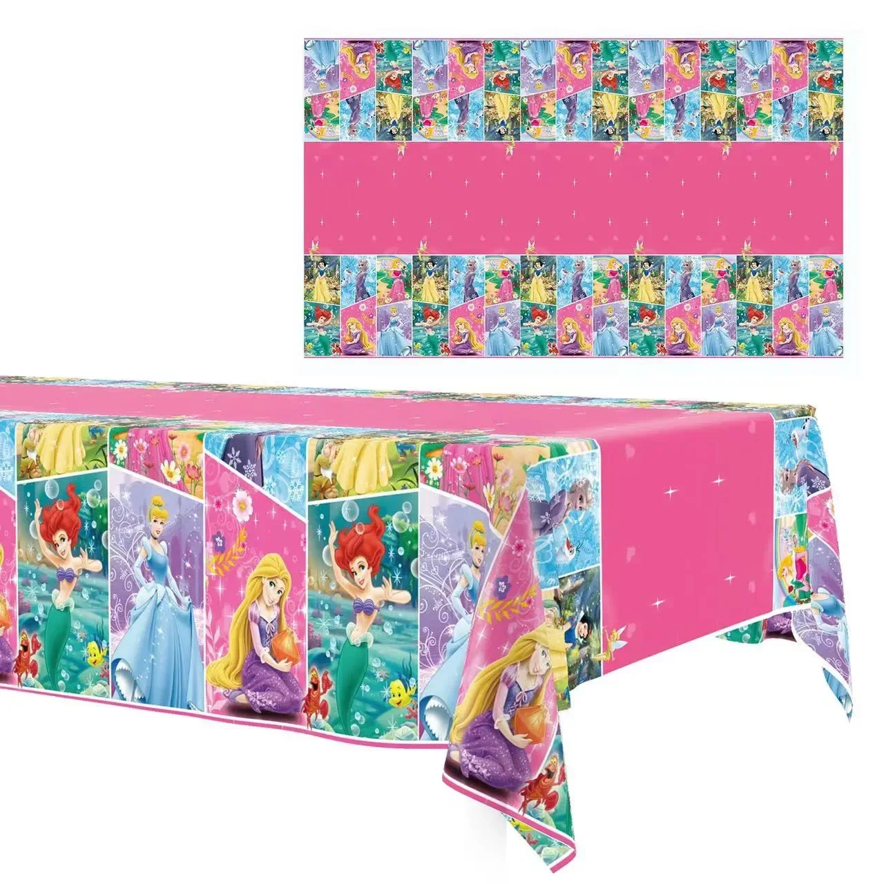 Disney Prinses Gelukkig Meisje Kind Verjaardag Themafeest Decoratie Set Feestartikelen Cup Plaat Spandoek Hoed Buit Tas Tafelkleed Dec