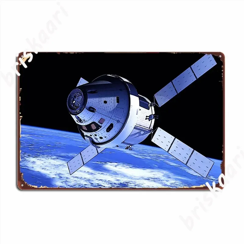 Orion Spacecraft Metal Plaque Poster Wall Mural Poster Living Room Retro Tin Sign Poster