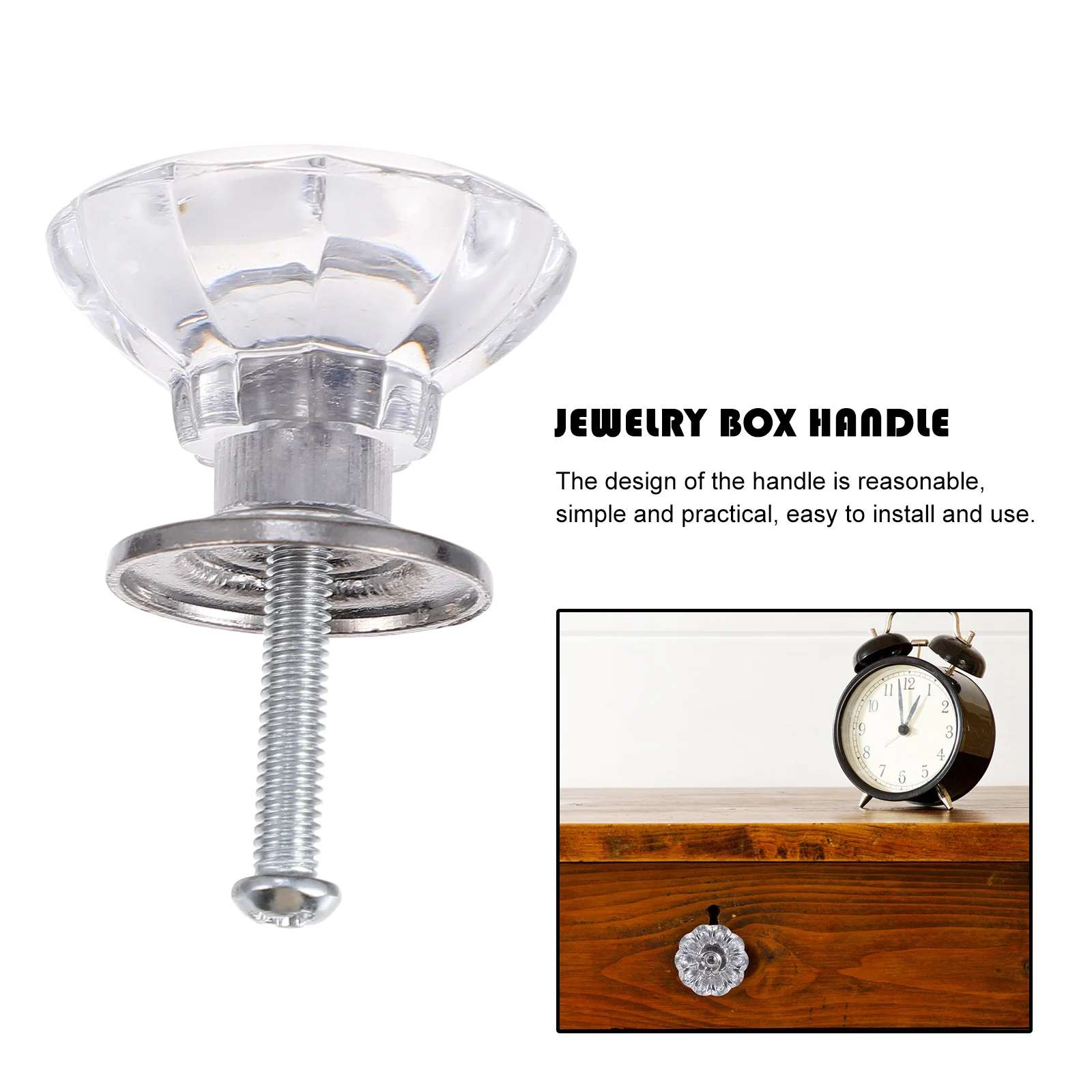 

6Pcs Drawer Pulls Simple Easy Install Mini Knobs Durable Long Lasting Home Bedside Table Handles Mini Knob Drawer Knobs