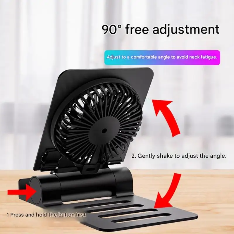 2025 New Adjustable Laptop Stand with Cooling Fan USB Powered Foldable Laptop Holder