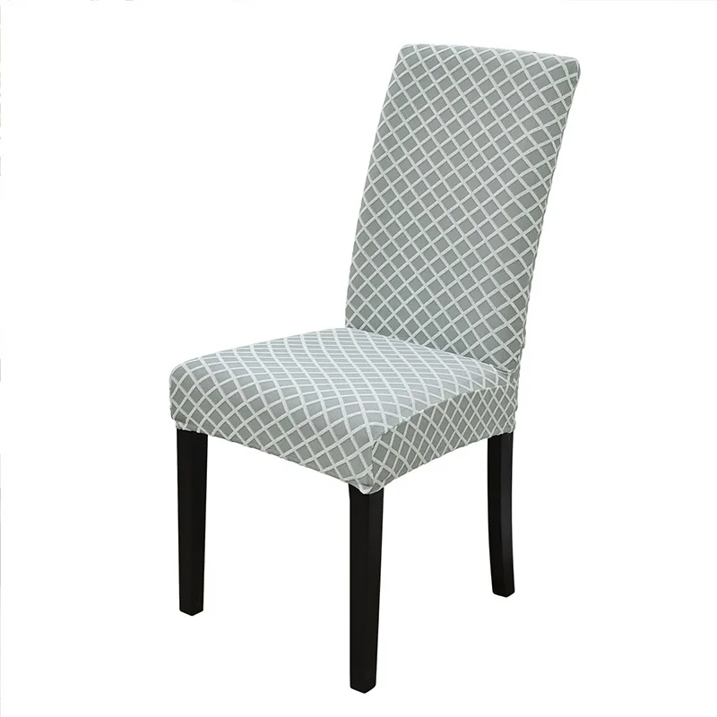 Relief Pattern Jacquard Dining Chair Covers Spandex Raised Jacquard Cover For Chair For Kitchen Elastic Large Size Chair Cover