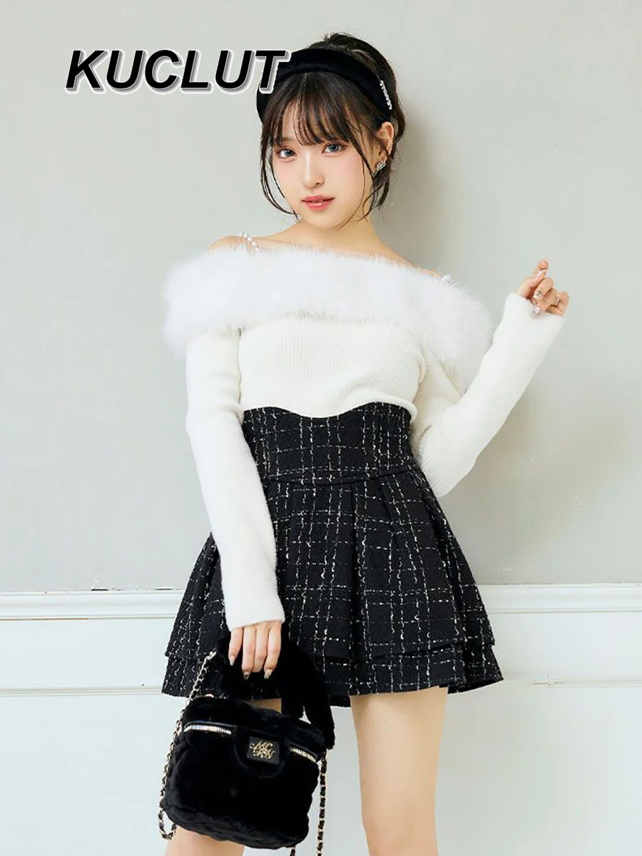 Mode Mädchen Kurzen Rock Japanischen Stil Serie Massenproduzierte Süße Puffy A-Linie Abnehmen Casual Hohe Taille Röcke für Frauen