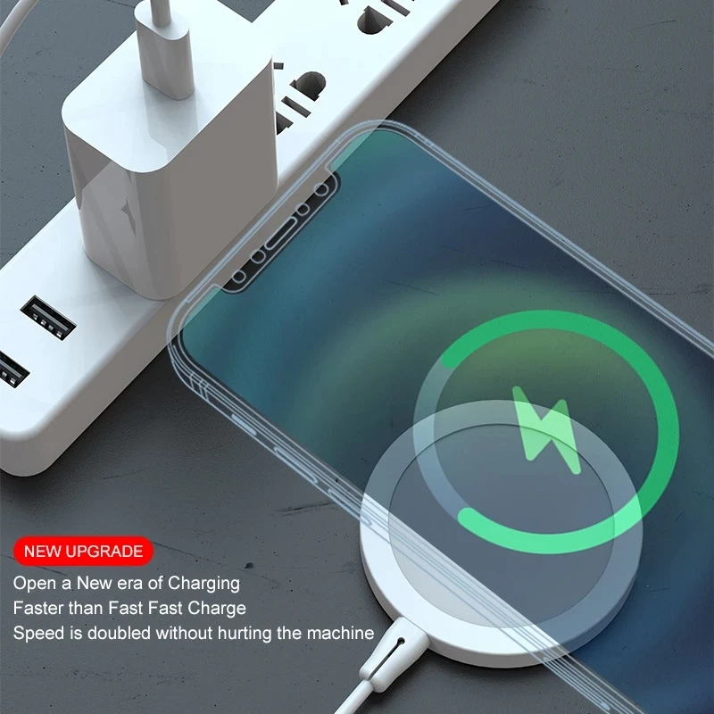 Original 20W Magnetic Wireless Charger For Apple IPhone 14 13 12 Pro Max Mini Plus USB Type C Fast Charging Cable Accessories