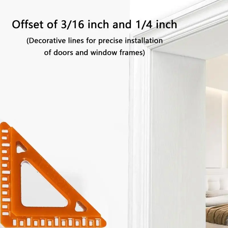 

R9UF Accuracy Door Window Trim Gauges Small ABS Spacing Tool for Craftsmen Use