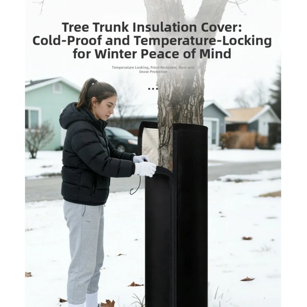 Winter Protection Tree Trunk Cover Protect Trees From Frost Damage 210D Oxford Material Triple-layer Insulation
