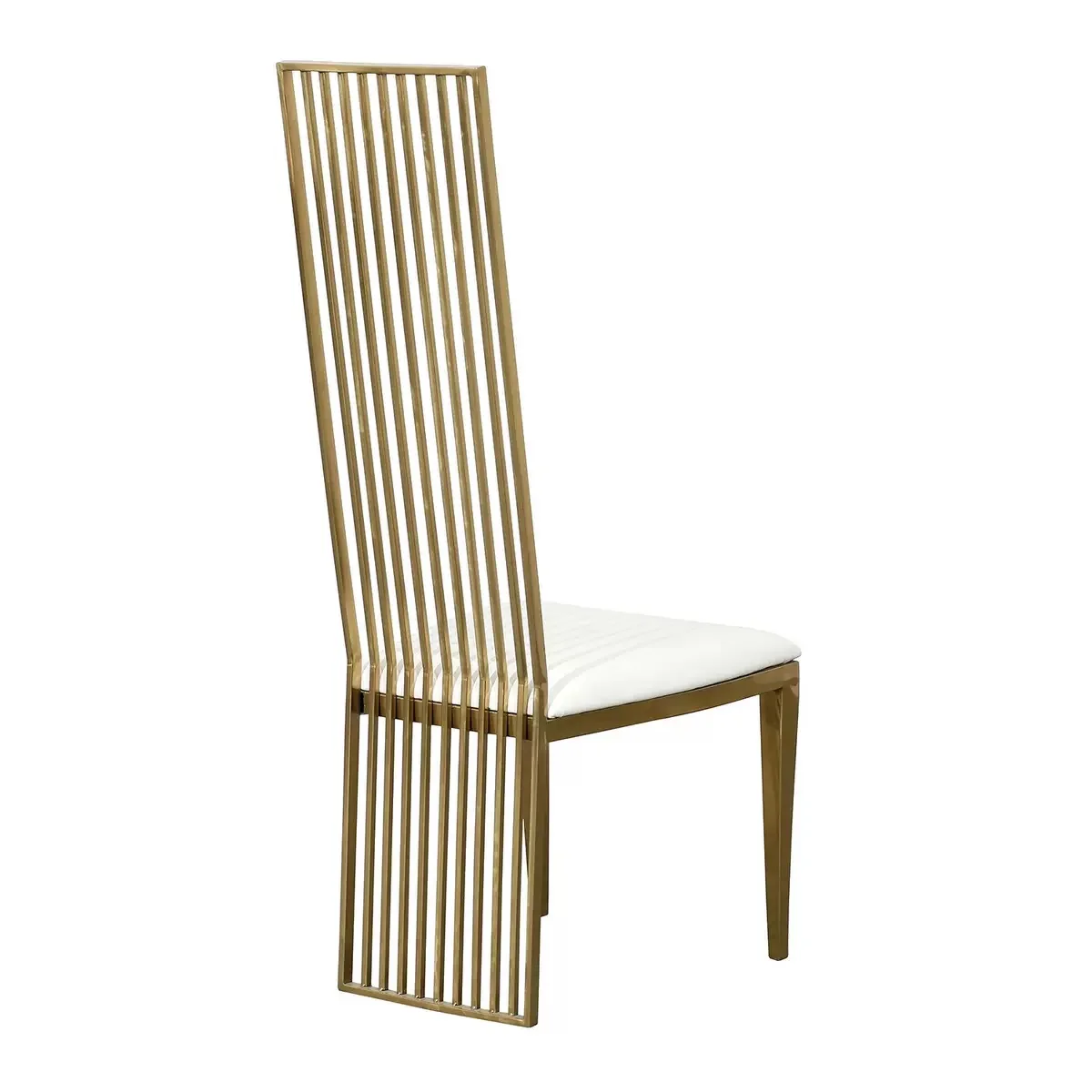 Factory Direct Sale Stainless Steel Luxury Royal High Back Dinning Wedding Hotel Chairs