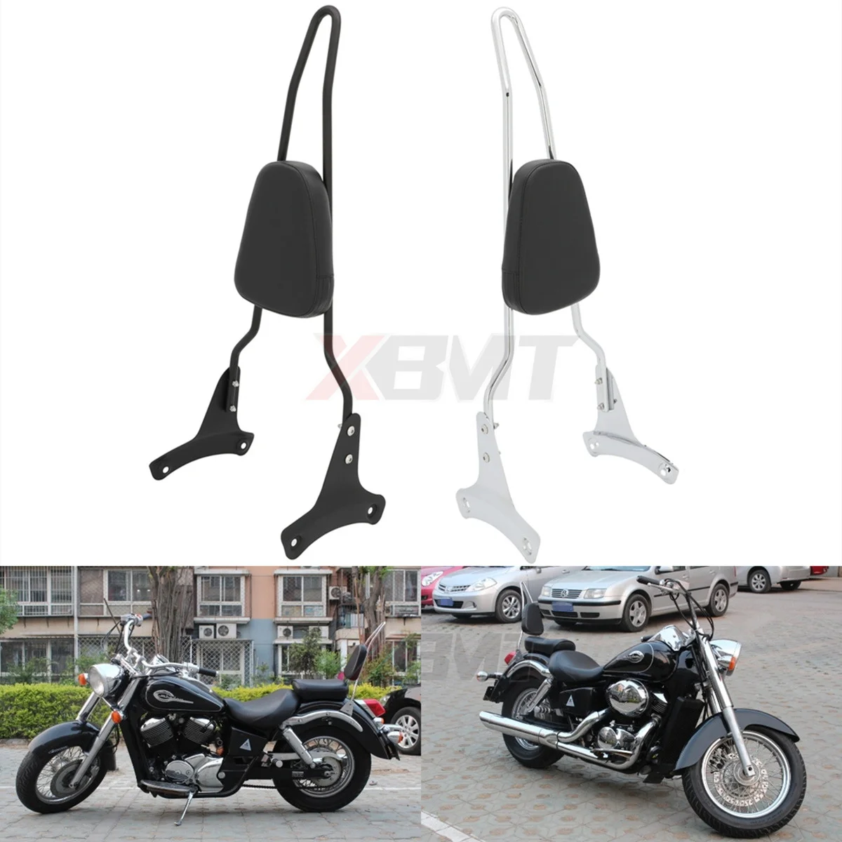 

Motorcycle Rear Backrest Sissy Bar For Honda Shadow ACE VT 400 750 VT400 VT750 1997-2003 1998 1999 2000 2001 2002