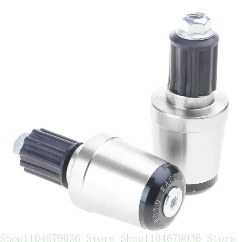 652f 2pcs Bar Universal Ends Motorcycle Motorbike Gardonction Termi les poids 7/8 "22 mm
