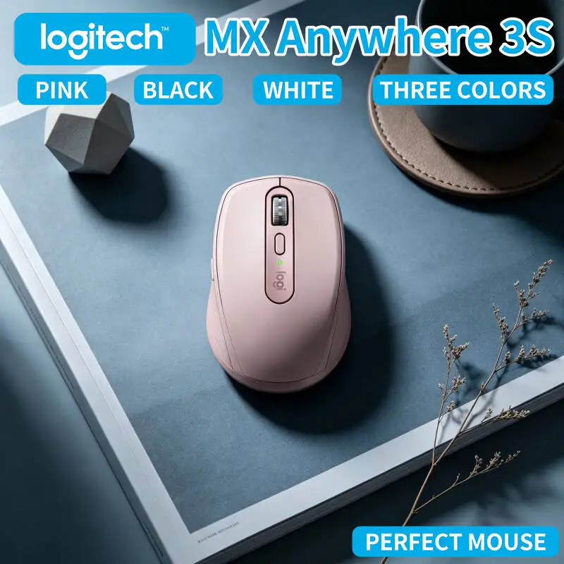 

Ergonomic MX Anywhere 3S Mouse - 8K DPI Hyper-Scroll Wheel Anti-Slip Grip Ideal for Vape Retail Online Course E-learning Desk