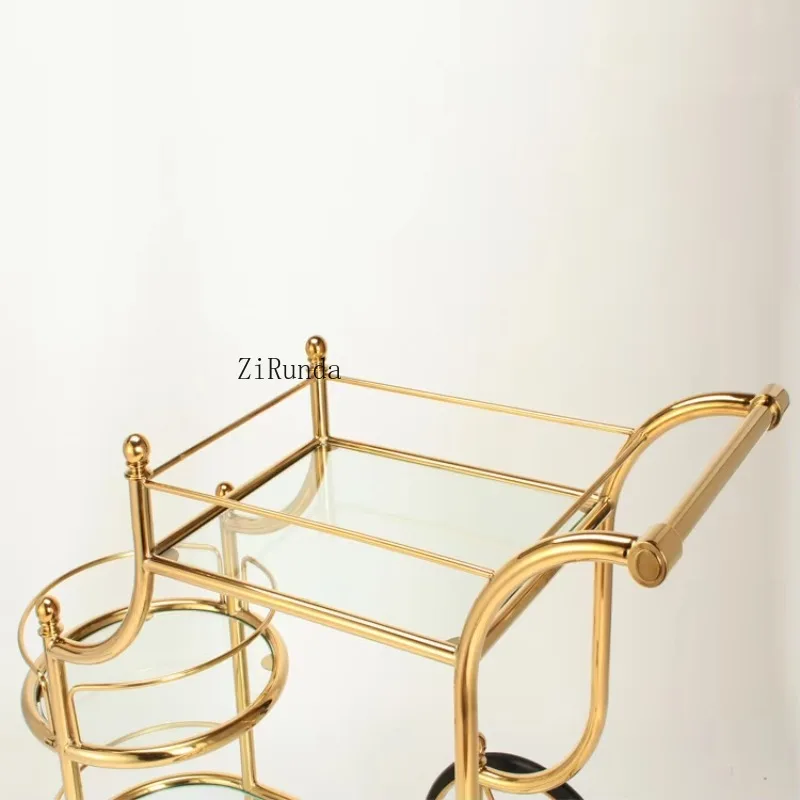 بار عربة فندق مطعم عربة متنقلة شاحنة جين ثلاثية تجارية