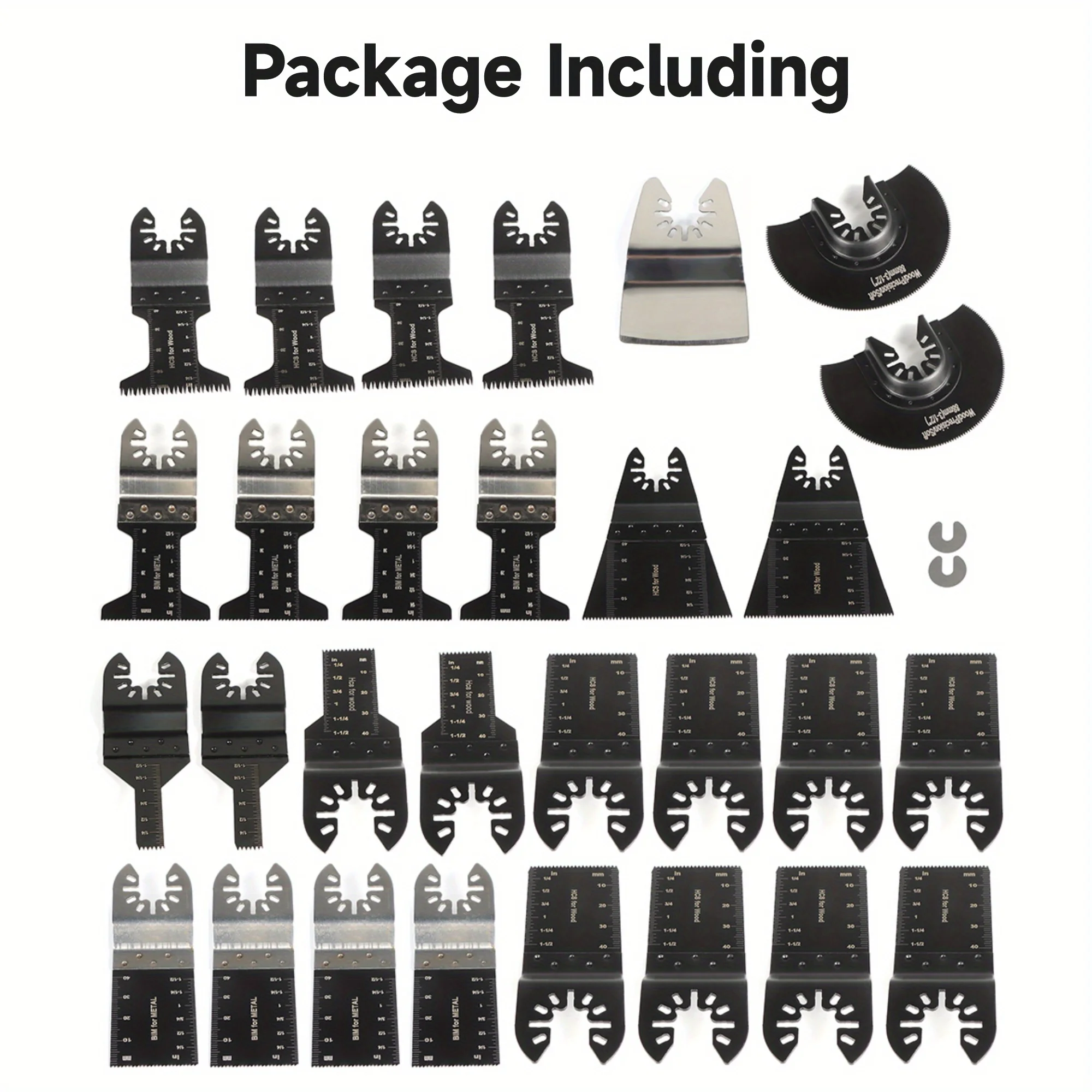 

Carbon Steel Universal Quick Release Multitool Oscillating Saw Blade Accessorie 31Pcs