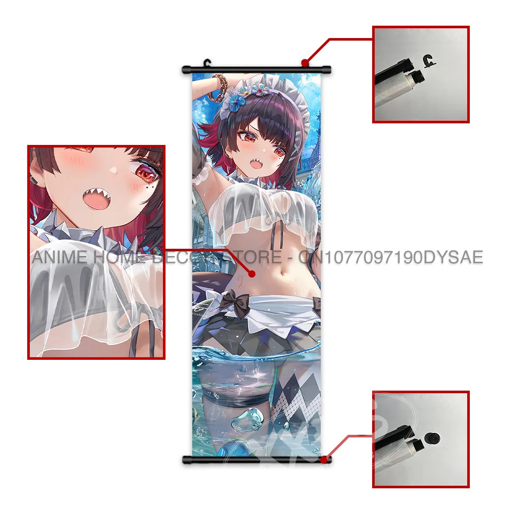 Zenless Zone Zero Poster Hoshimi Miyabi Scroll Picture Game Hanging Painting Grace Howard Home Decor Zhu Yuan Anime Wall Artwork
