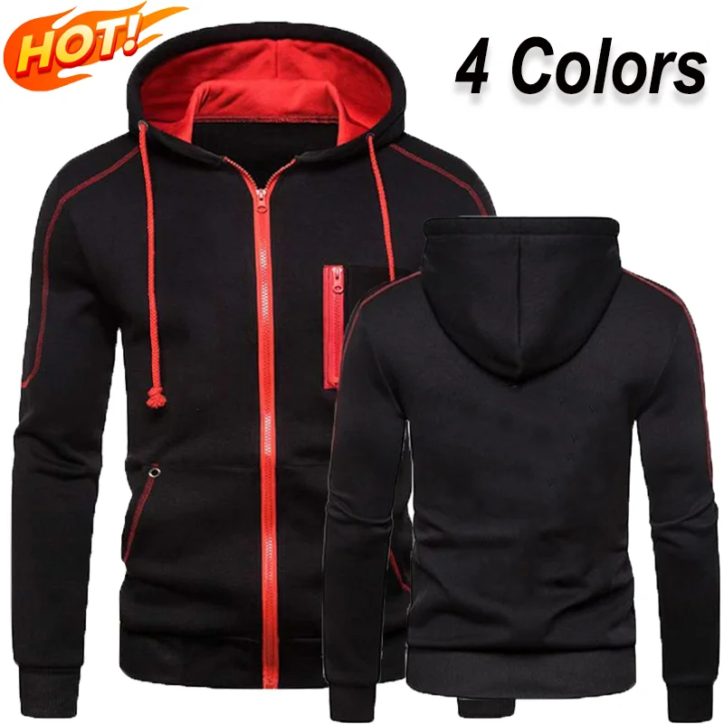 

Hoodies Casual Men Personality Hoodies Fashion Hoodie Sweatshirts Autumn Winter Zipper Jackets