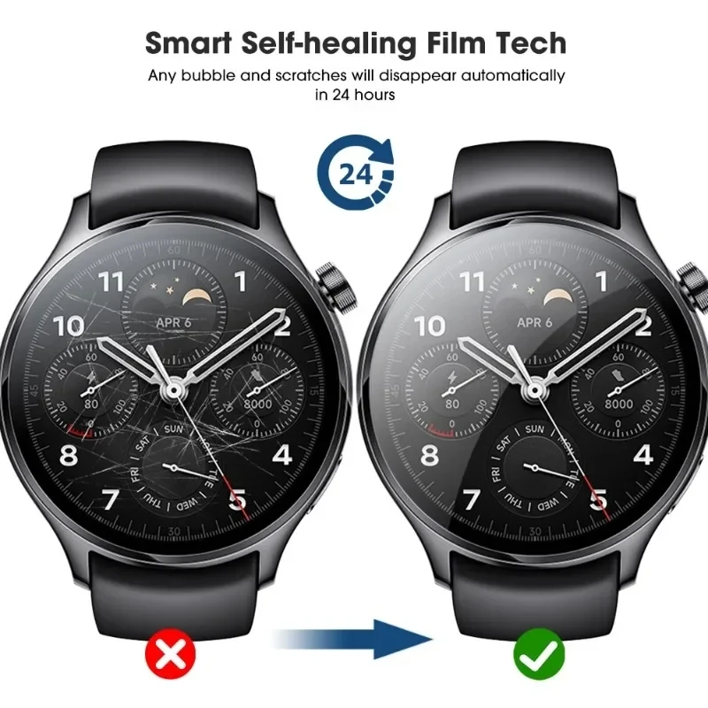 Round Smart Watch Screen Protector Watch Diameter 37 30 31 33 32 34 36 38 35 40 MM 35 39 42 43 44 46 45 41 MM Soft Hydrogel Film