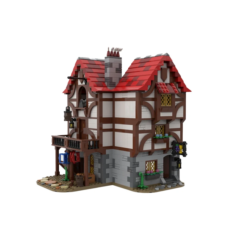 Creative Street View Series Architecture Modular Alley's Inn MOC-110682 Building Block Model Experts Collection Bricks Kids Toys