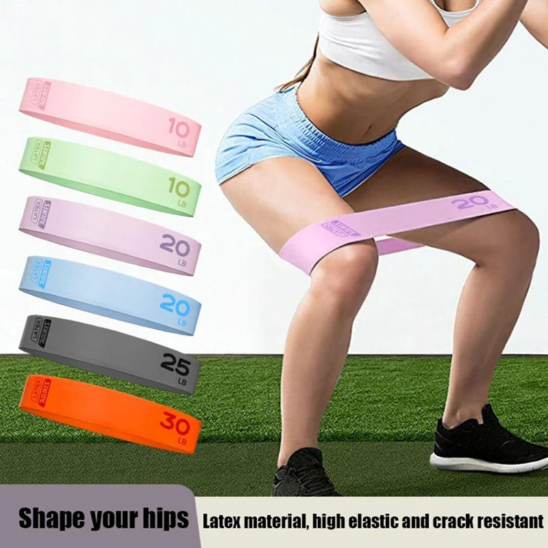 Y Yoga Latex Stretch Bands Lift Hips And Legs Stretch Circle Fitness Plastic Leg Exercise Core Strength