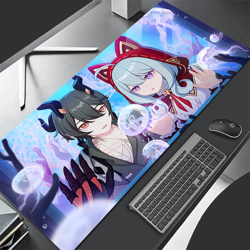 Mousepad Computer H-honkai Impact 3 Gaming Accessories Cartoon Keyboard Pad Office PC Rubber Mouse Pad Decoracion Desk Mouse Mat