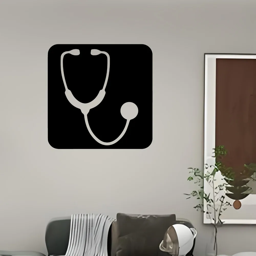 CIFBUY Metal Stethoscope Wall Art Rustproof Medical Decor for Clinic Doctor Nurse Home Office Iron Hanging Decoration