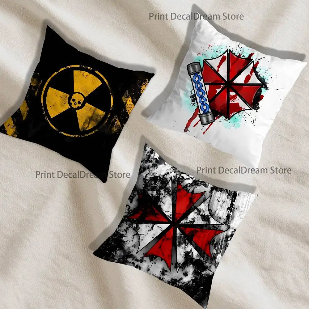 

Umbrella Corporation Printed Pillow Cover Cushion Case Simple Sofa Pillow Case No Pillow Core