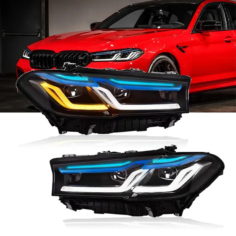 

Car Styling Headlights for G30 G38 M5 LCI Type 2018-2022 LED Headlight DRL Head Lamps Led Projector Accessories Facelift