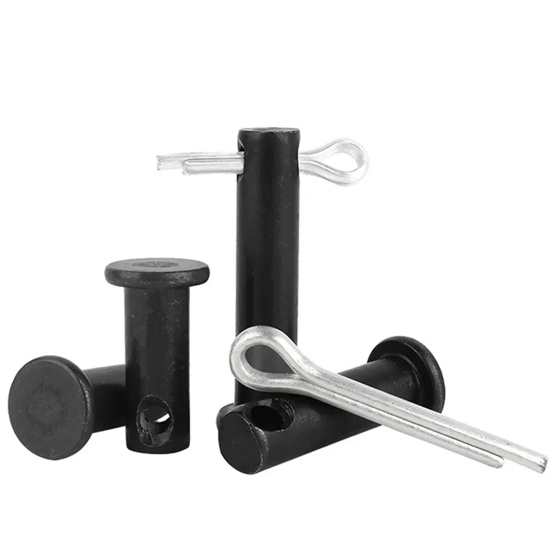 Beicai M14-M30 Grade 4.8 Carbon Steel Cylindrical Pins With Hole Pin Shaft Cotter Pin Set Flat Plug Positioning Pin GB882
