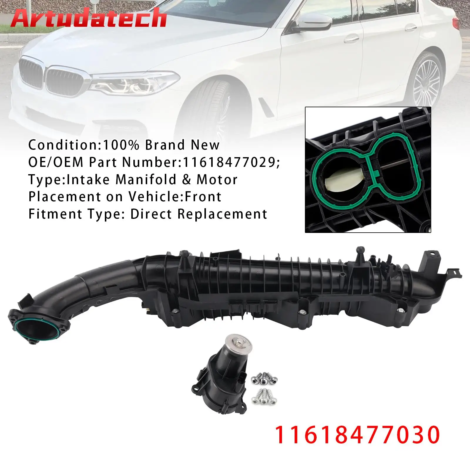 

Artudatech Inlet Intake Manifold With Motor For BMW B57 G01 G02 G30 G31 G32 11618477030