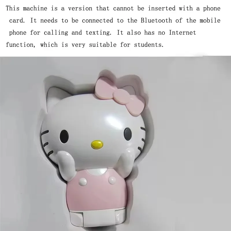 Limited Edition Hello Kitty Phone Sanrio Foldable Phone Multi Language Switching Cellphone Anime Peripheral Girl Children's Gift