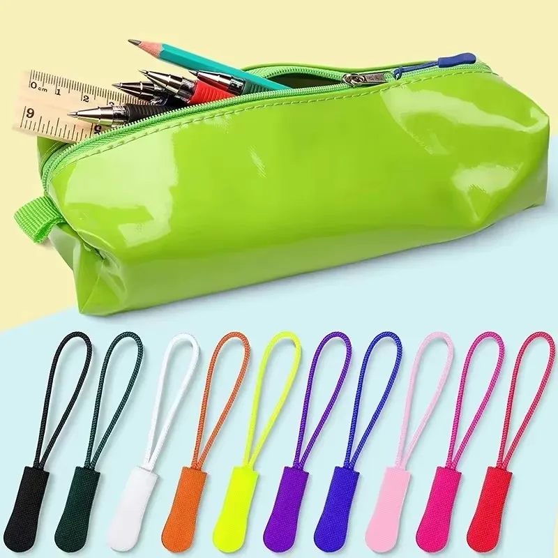 10/20/40pcs Zipper Pull Puller End Fit Rope Tag Replacement Clip Buckle Fixer Zip Cord Bag Suitcase Tent Backpack Zipper Head