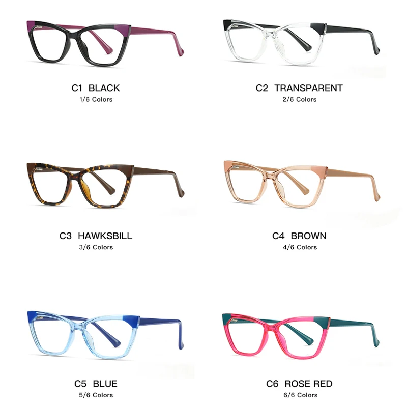 

Очки KIZN Cat Eye с защитой от синего света, модные, из TR90, с возможностью установки линз по рецепту, для женщин, винтажный дизайн, от -0.50 до -10 диоптрий