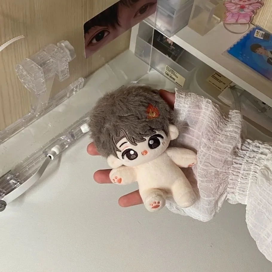 Peluche 10cm JC-T attribut Tan Jian Ci Anime Cosplay poupée en peluche mignon coton corps vêtements tenue habiller jouet peluche cadeau