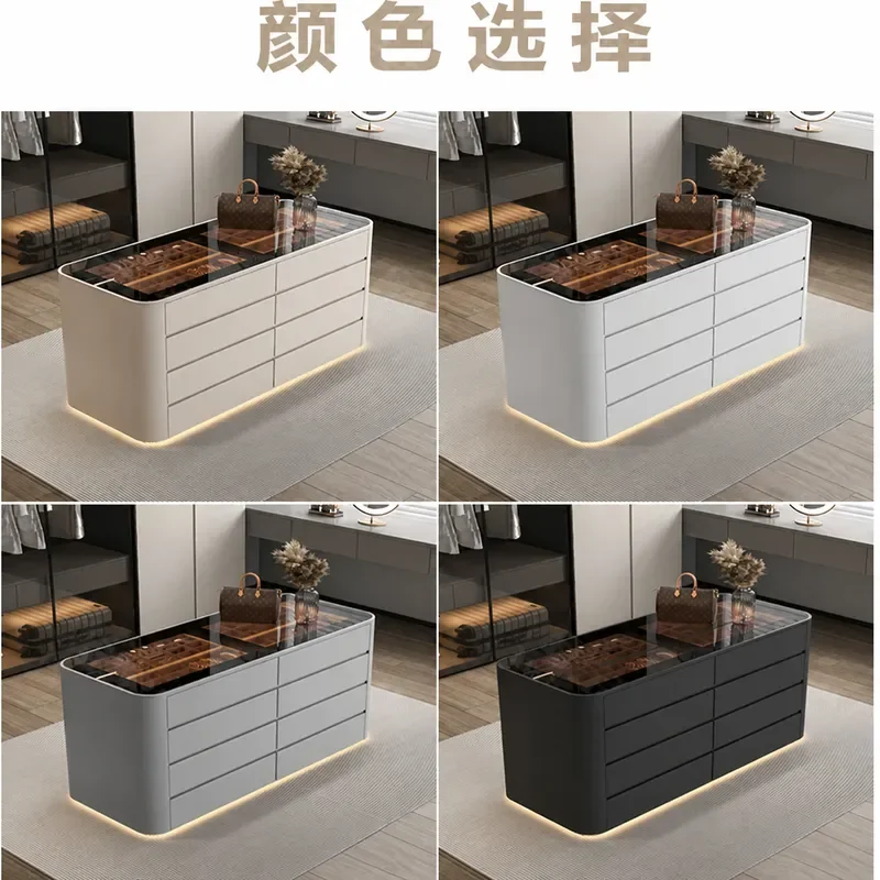 American Solid Wood 579 Chest Cabinet Bedroom Bedside Drawer Storage Cabinet Living Room Storage Locker Bucket Cabinet