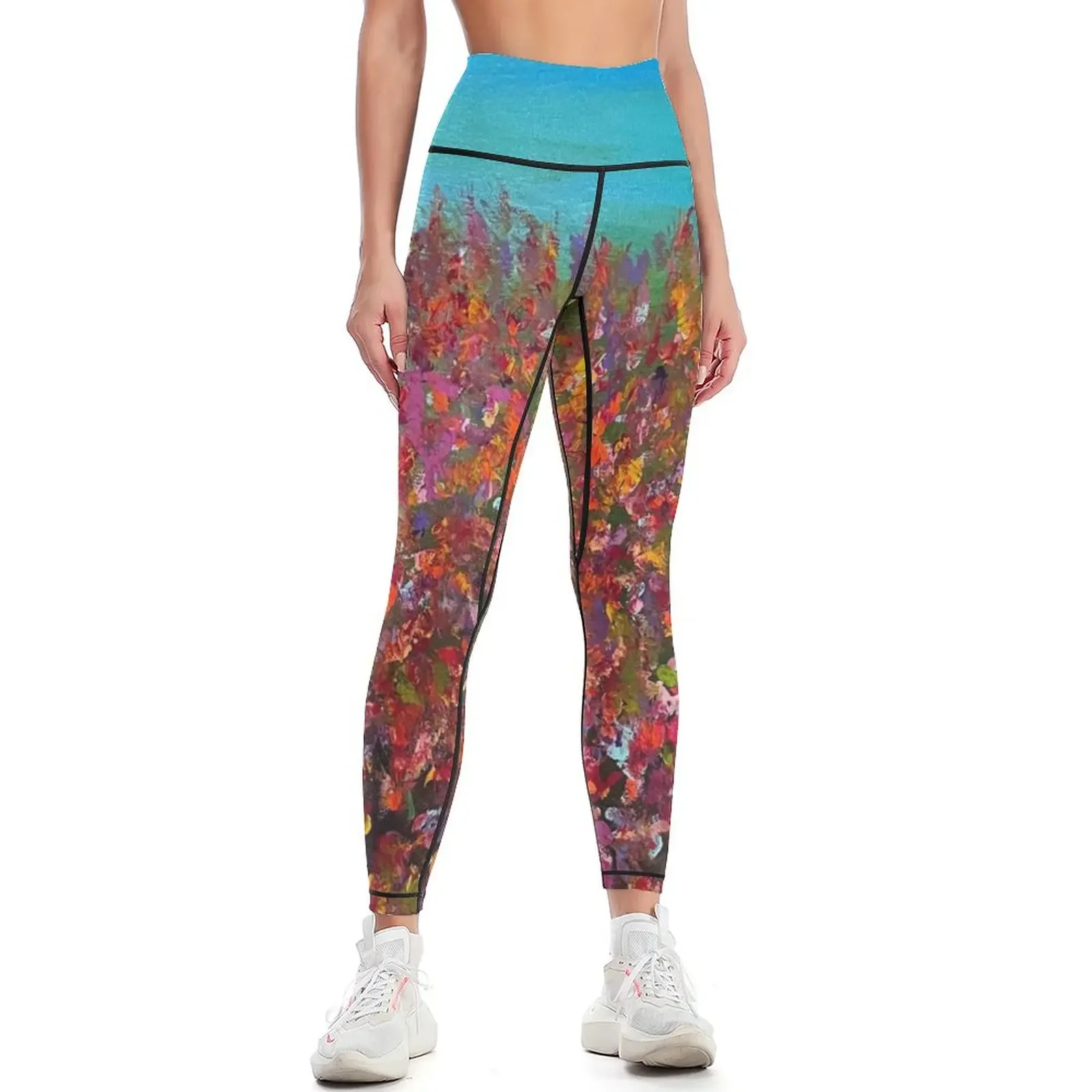 

Field of Flowers Leggings gym womans sport pants sportswear gym exercise clothing for Womens Leggings
