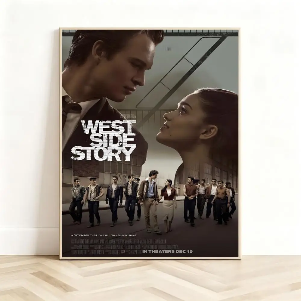 Broadway Musical W-West Side Story Poster Classic Self-Adhesive PP Wall Sticker for Living Room Bar Decor Gift
